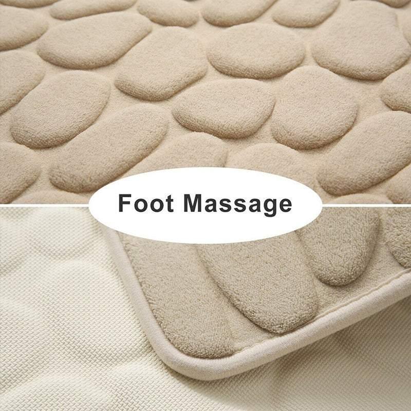 Super Absorbent Non-Slip Memory Foam Bath Mat 40x60cm - Black - SuperSaverAU - view 2