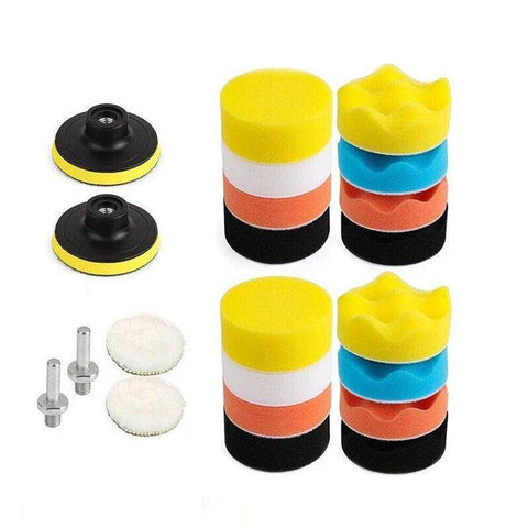 Premium 22PCS 3 Inch Buffing Polishing Sponge Pad Kit