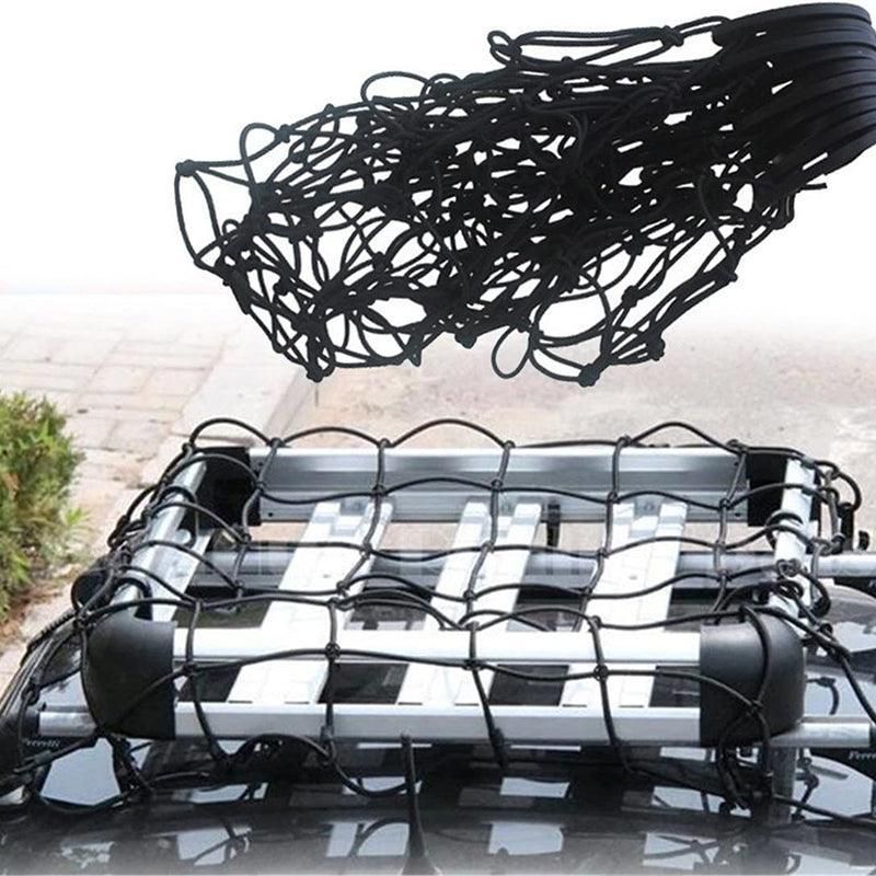 Premium Car Roof Cargo Bungee Net 120x90cm with 12 Hooks