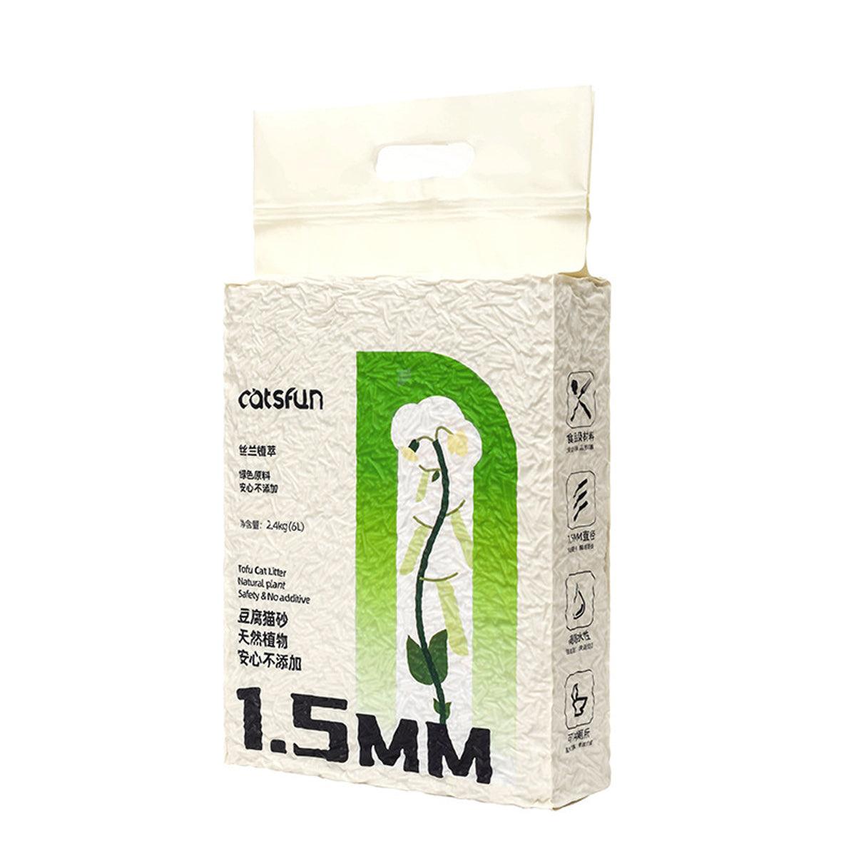 Tofu Cat Litter 6pcs 2.4kg - Odour Control, Dust Free, Fast Clumping, Quick Absorption - SuperSaverAU - view 2