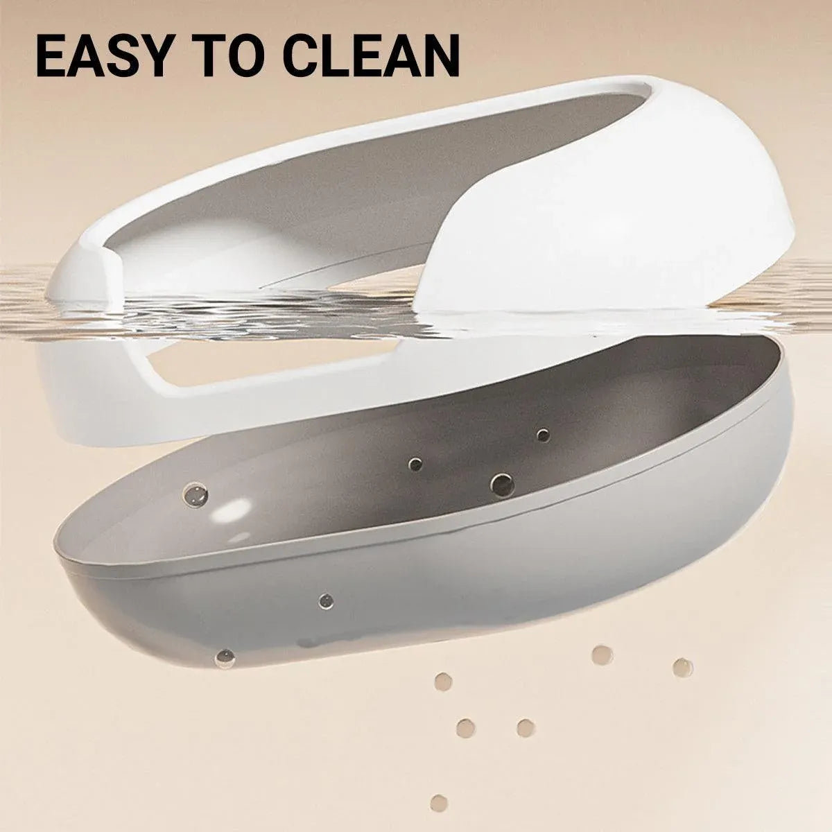 Large Semi Closed Cat Litter Box 60x41x23 cm - Easy Clean, Durable Design, Orange