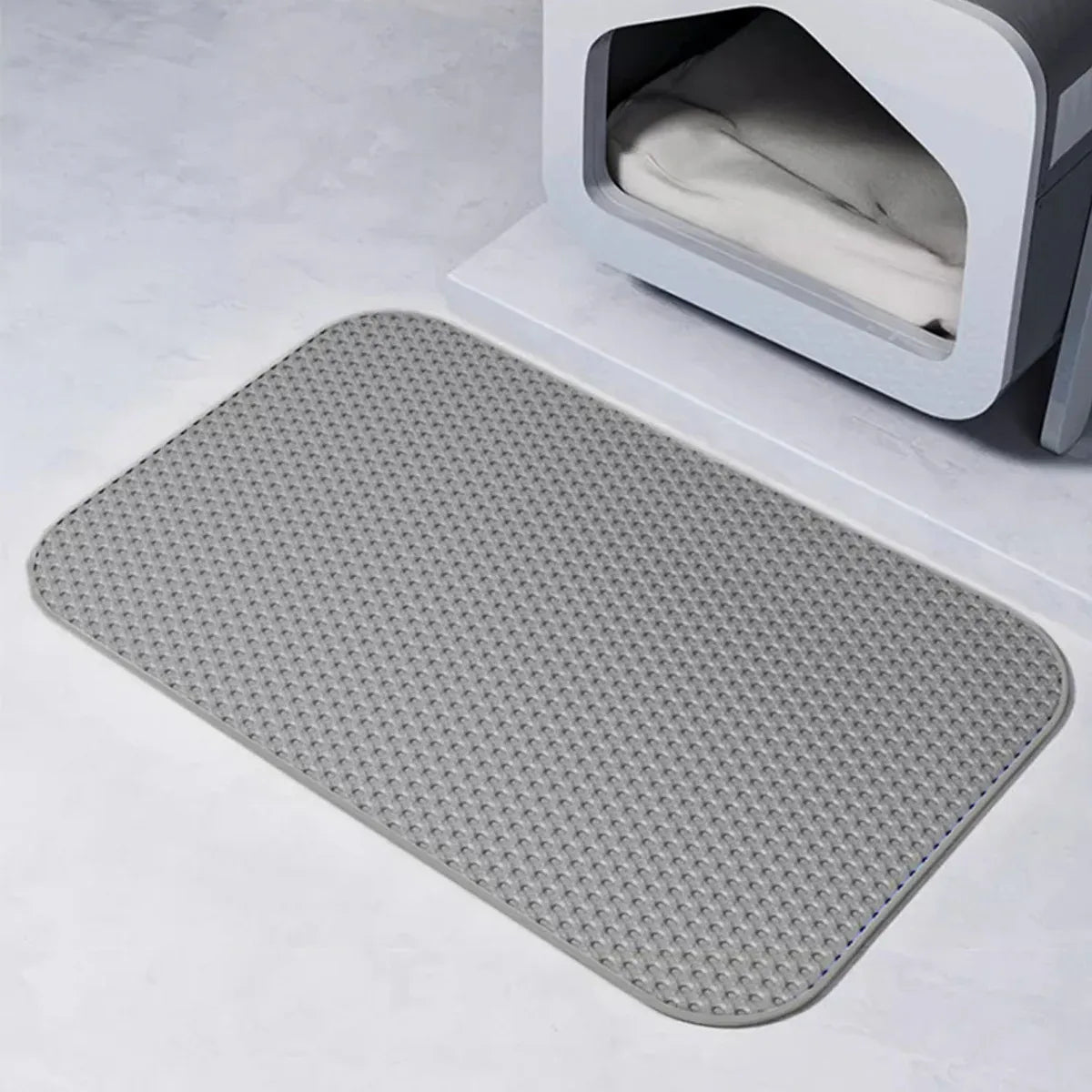 Premium Washable Cat Litter Mat Waterproof Honeycomb Pad - 30 x 47cm