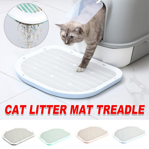 Litter Mat Anti-spill Double Layer 49.4cm x 38.9cm - Grey - SuperSaverAU - view 1