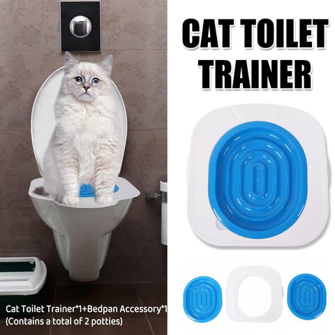 Premium Cat Toilet Seat Trainer Kit for Kittens & Cats
