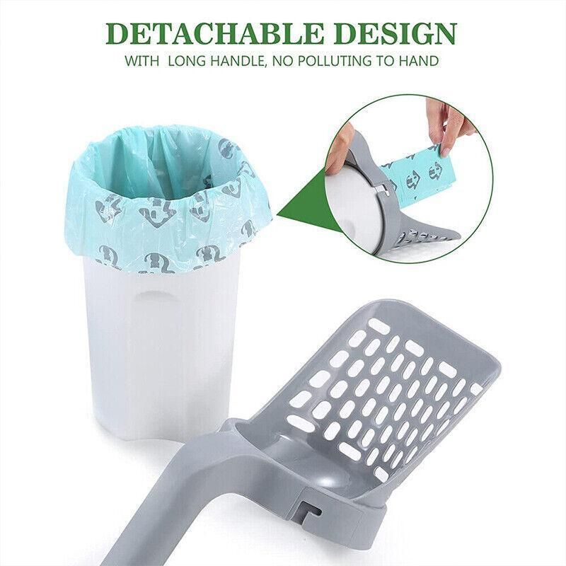 Premium Cat Litter Scoop with Detachable Holder & Bags