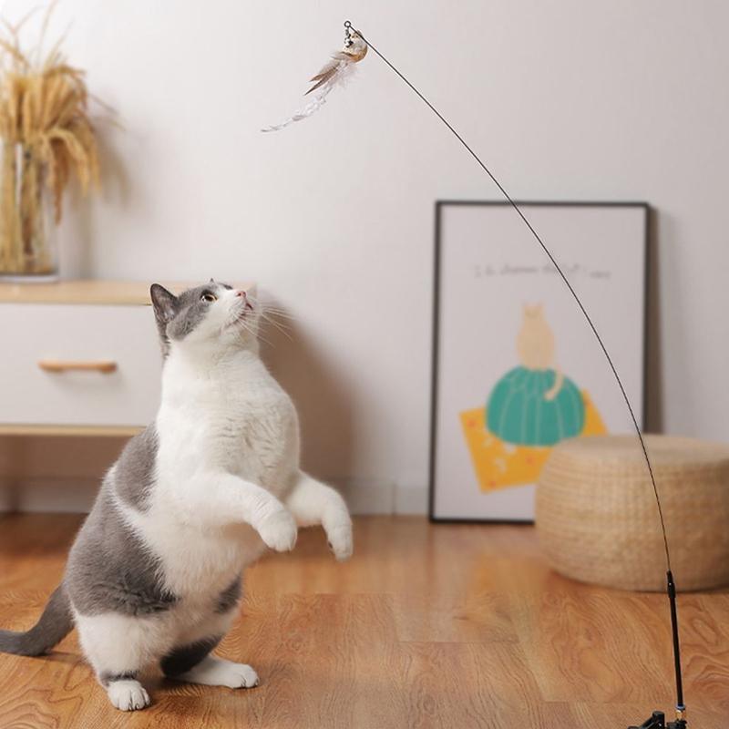 Premium Cat Teaser Wand with Suction Cup - Style 1