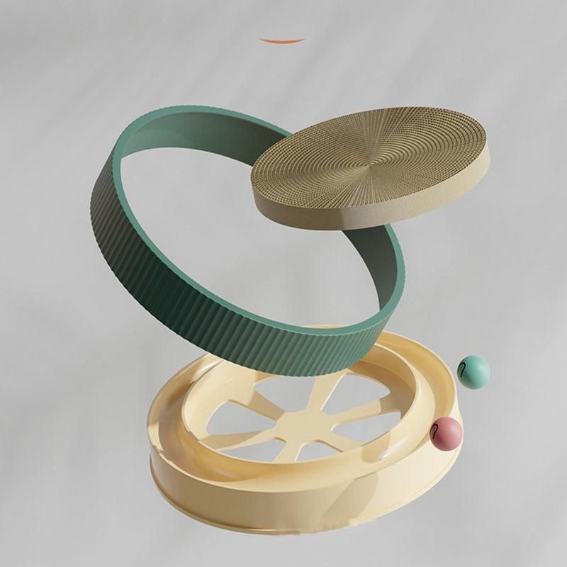 Premium Round Cat Scratcher Lounge Bed with Ball Track - Replacement Pad