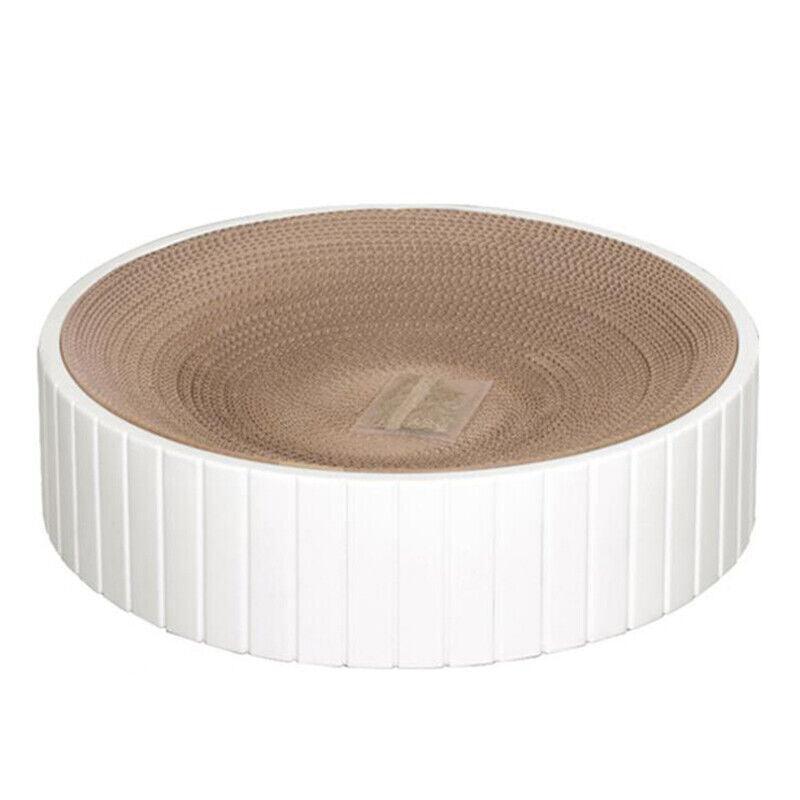 Pink 2in1 Cat Scratching Board Lounge Bed Bowl - Multifunctional Cat Sofa - SuperSaverAU - view 8