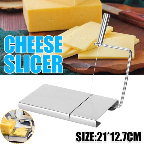 Premium Stainless Steel Cheese Slicer – Non-Slip Base