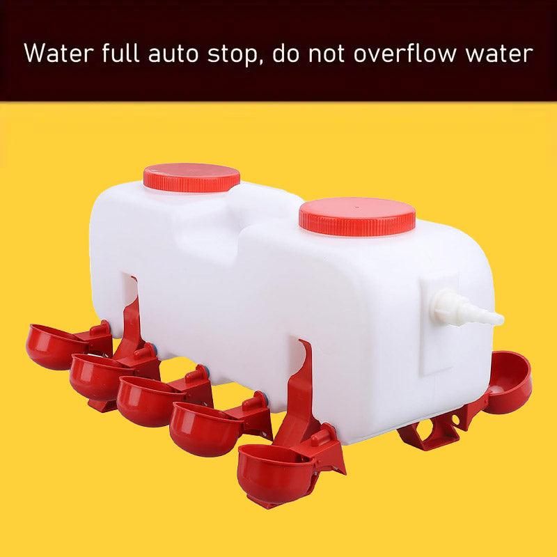 Premium 10L Automatic Poultry Waterer with 5 Drinking Cups