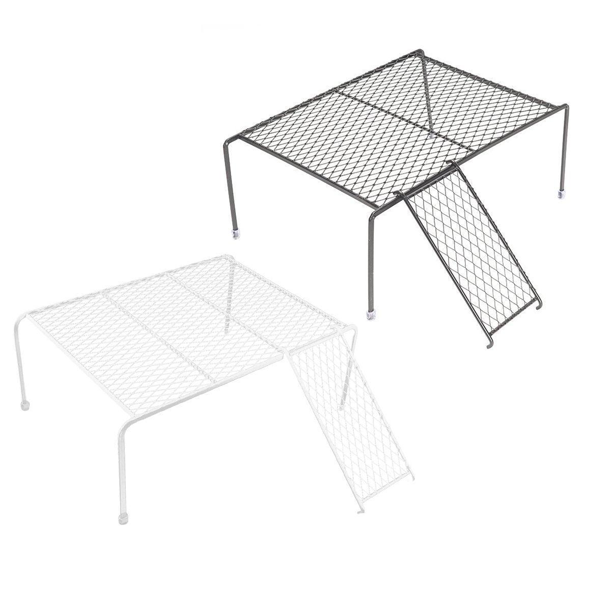 Rutin Chicken Grid Shelving - Metal Iron Elevated Platform, Small, Black - SuperSaverAU - view 2