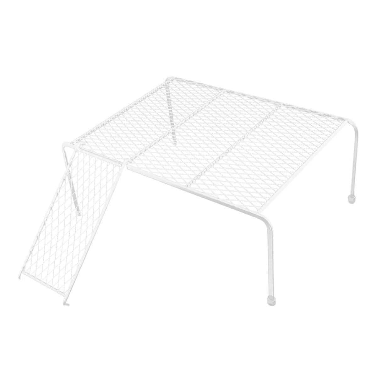 Premium Metal Chicken Feeding Ladder Grid Platform - White S