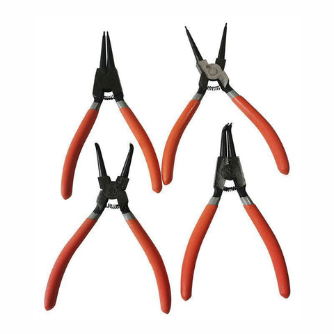 Premium 4 Piece 7 Inch Circlip Plier Set with Storage Wallet