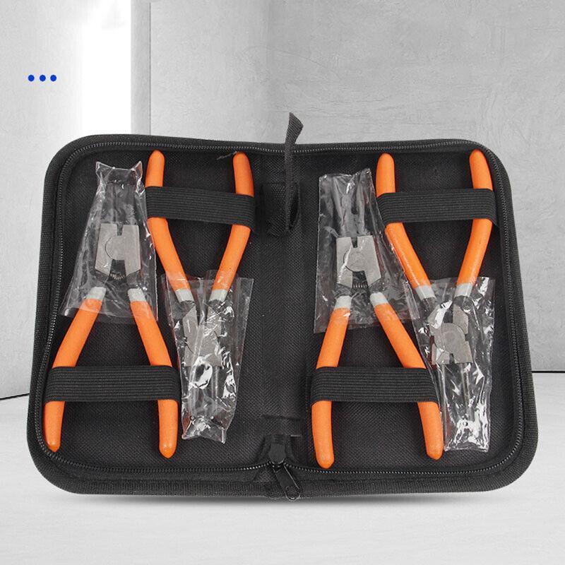 Premium 4 Piece 7 Inch Circlip Plier Set with Storage Wallet