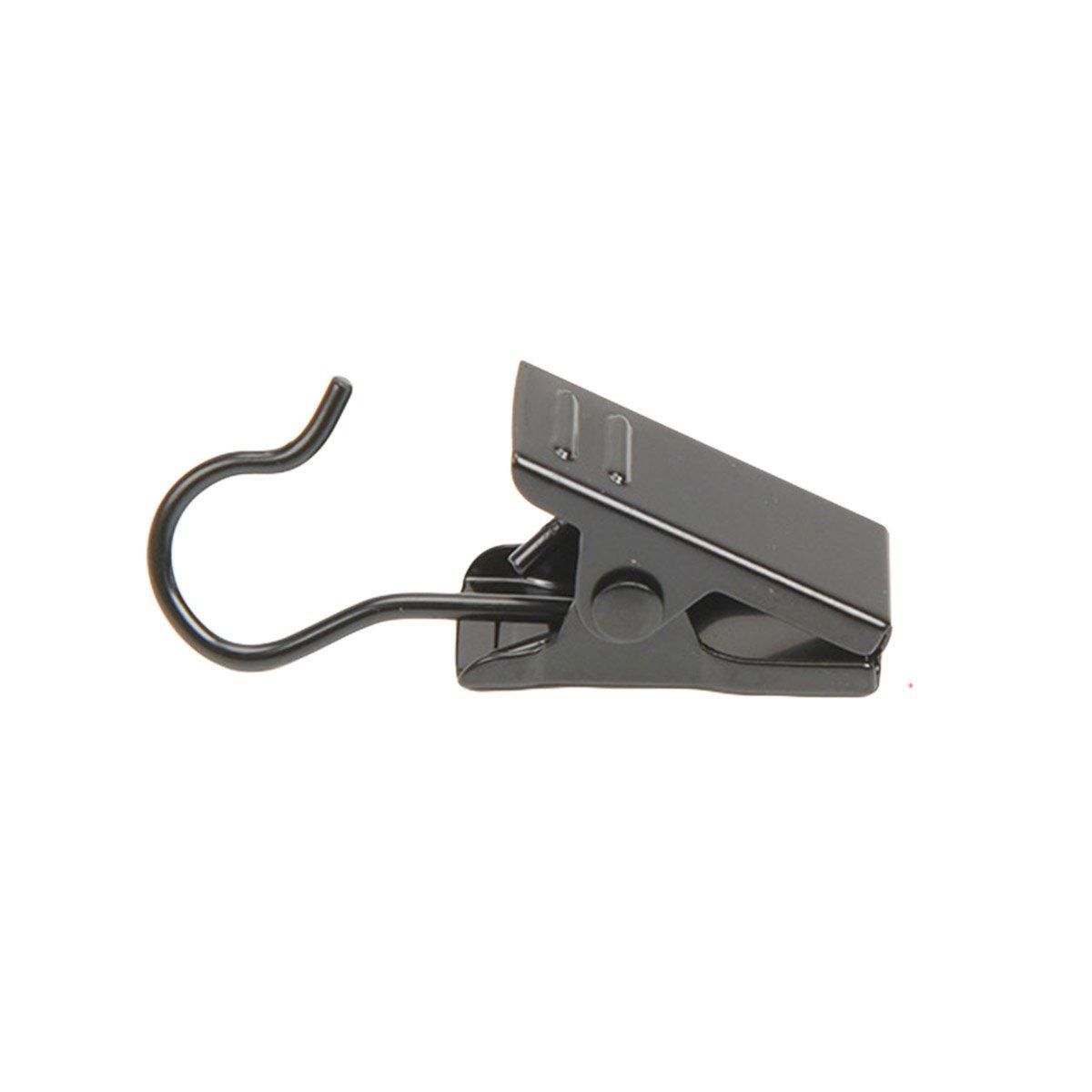 Premium 50 Pack Stainless Steel Curtain Clip Hooks Silver White Strong Load Bearing
