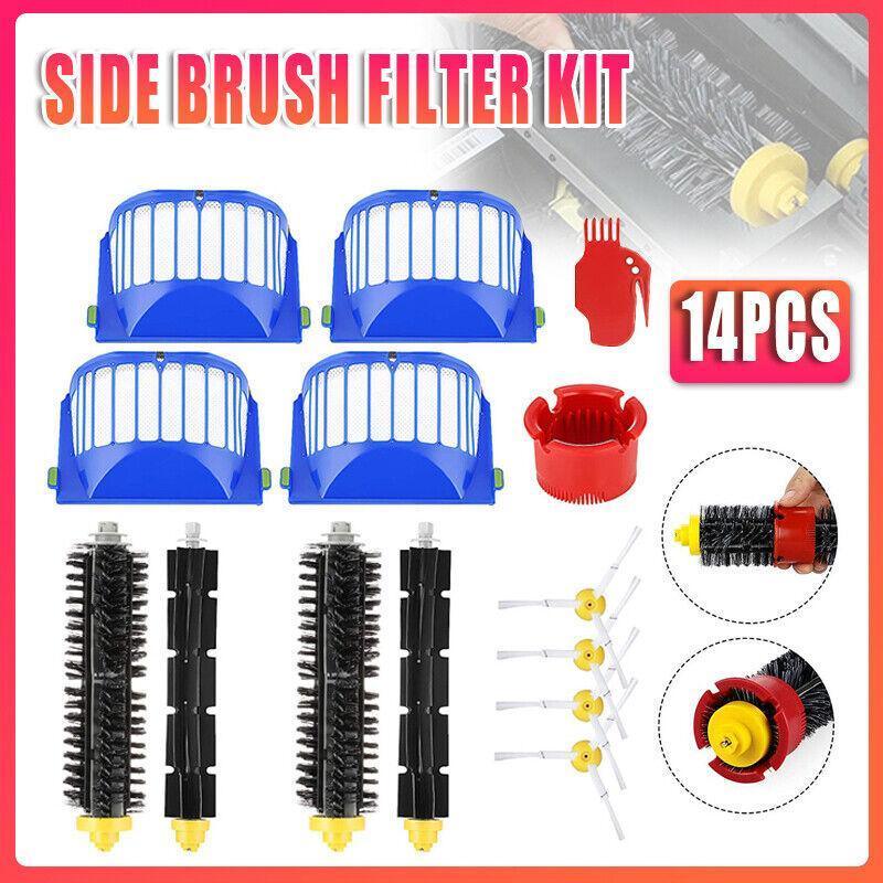 Premium 14 Piece iRobot Roomba 600 Series Filter and Brush Kit
