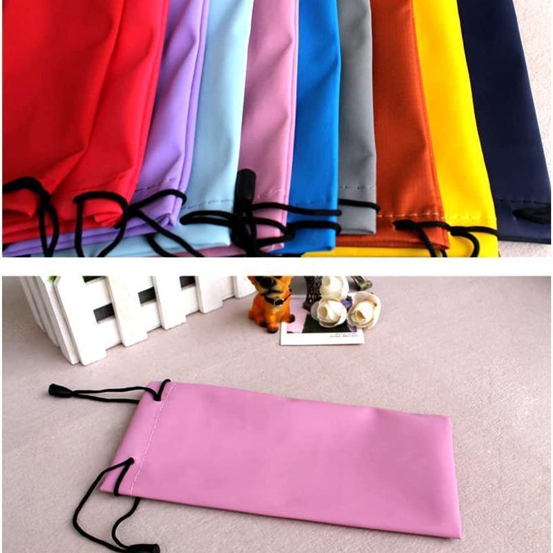 Premium 20 Pack Soft Eyeglasses Pouch and Cleaning Cloth Bags
