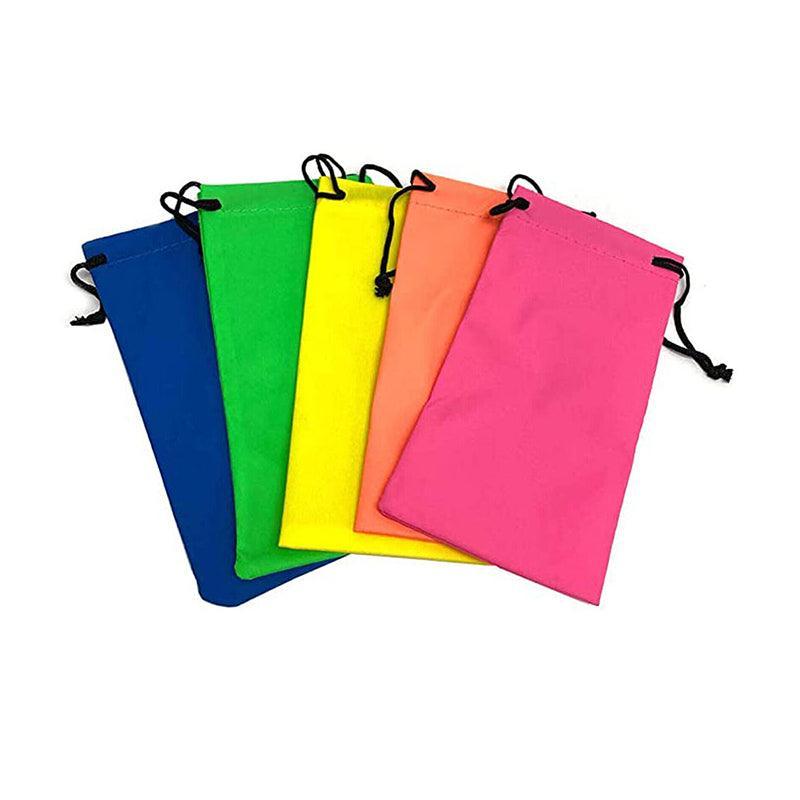 Premium 20 Pack Soft Eyeglasses Pouch and Cleaning Cloth Bags