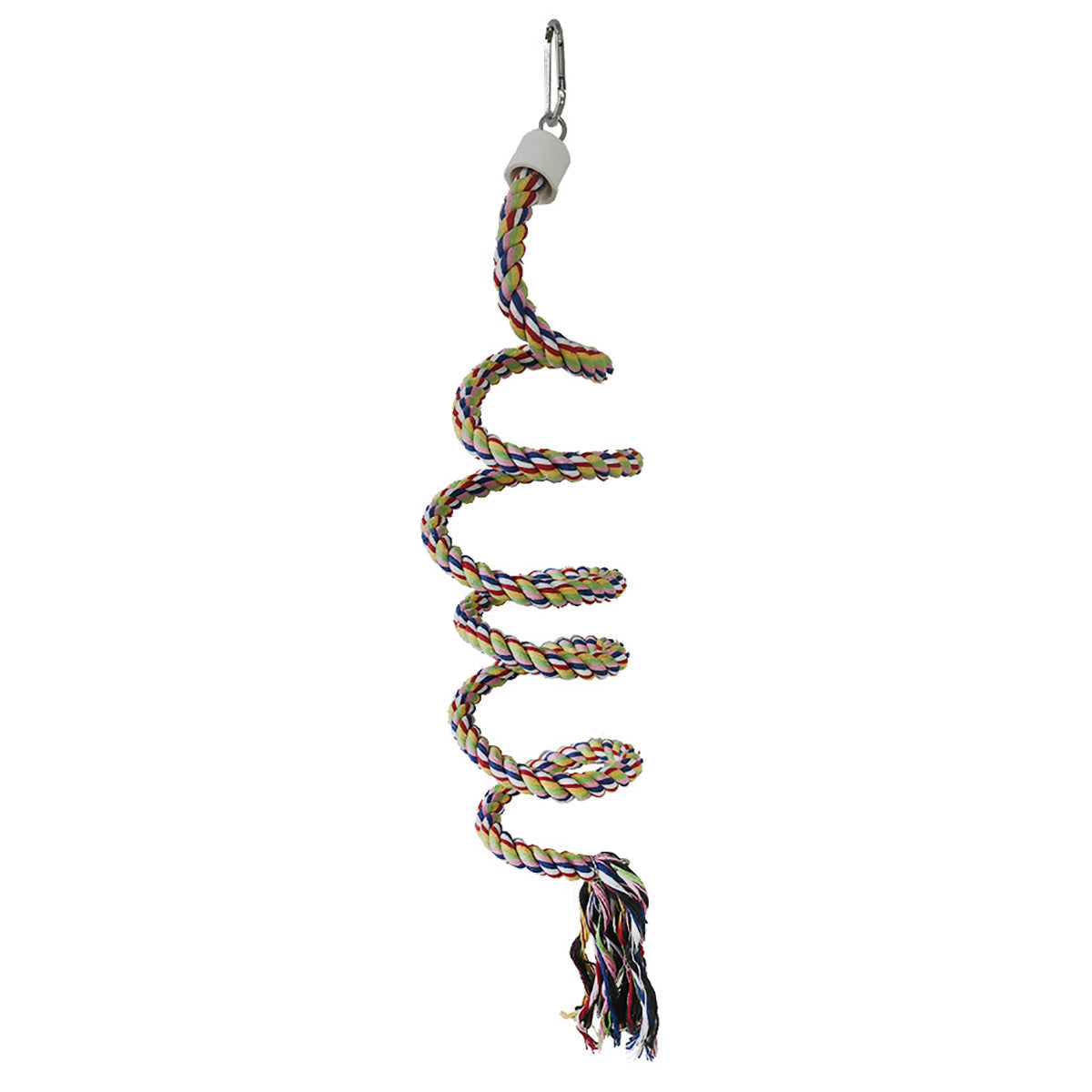Premium Spiral Bird Climbing Rope Toy - Gradient Colour 150cm