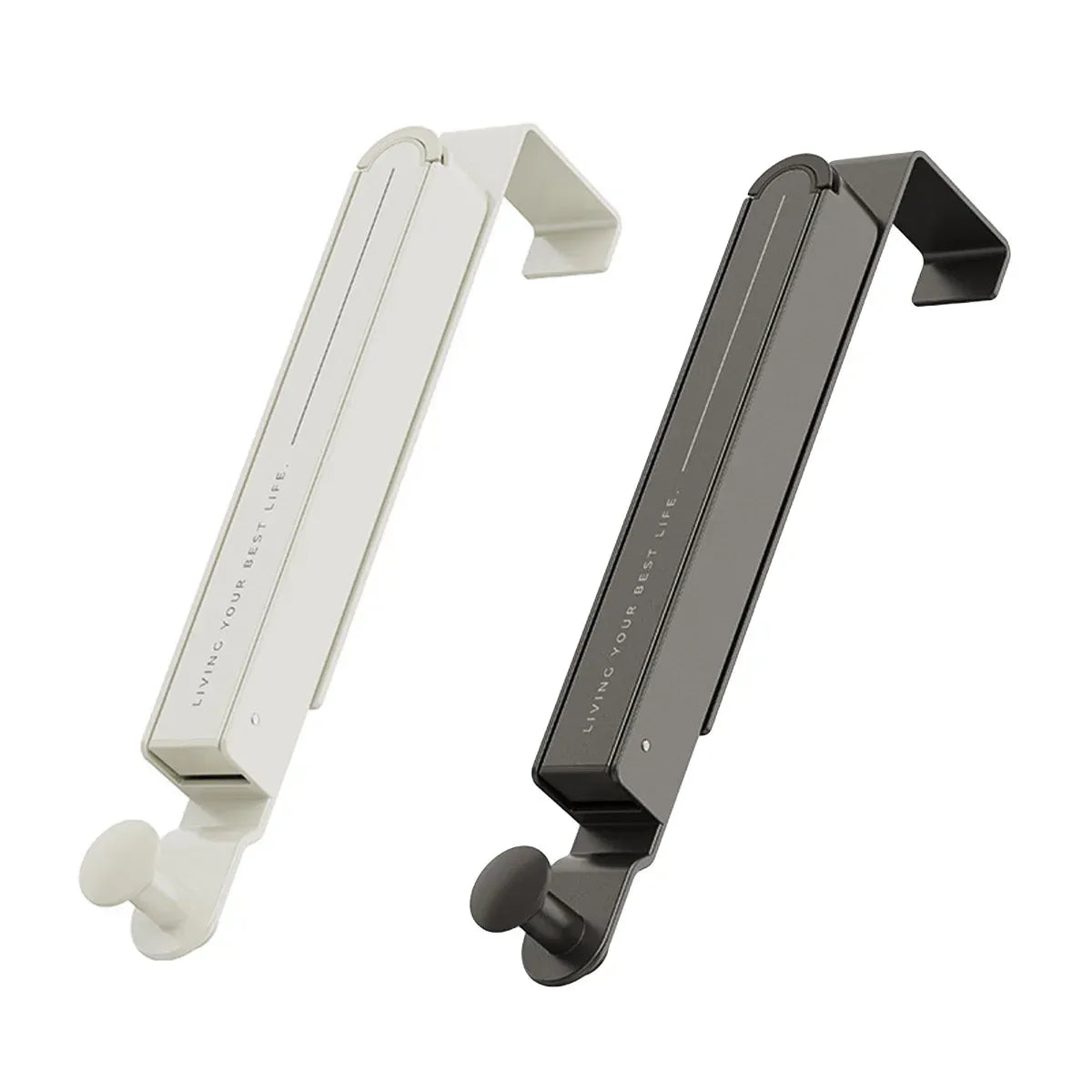 Premium Grey Folding Behind Door Hook Hanger Clothes Hat Wall Organiser