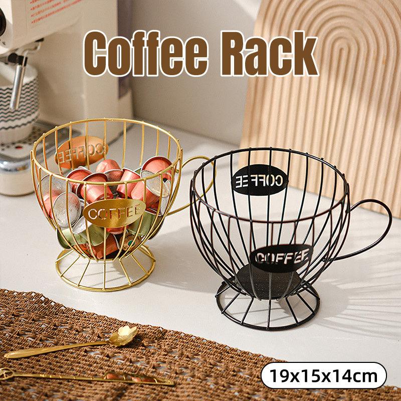 Premium Metal Snack & Coffee Capsule Organiser – Black