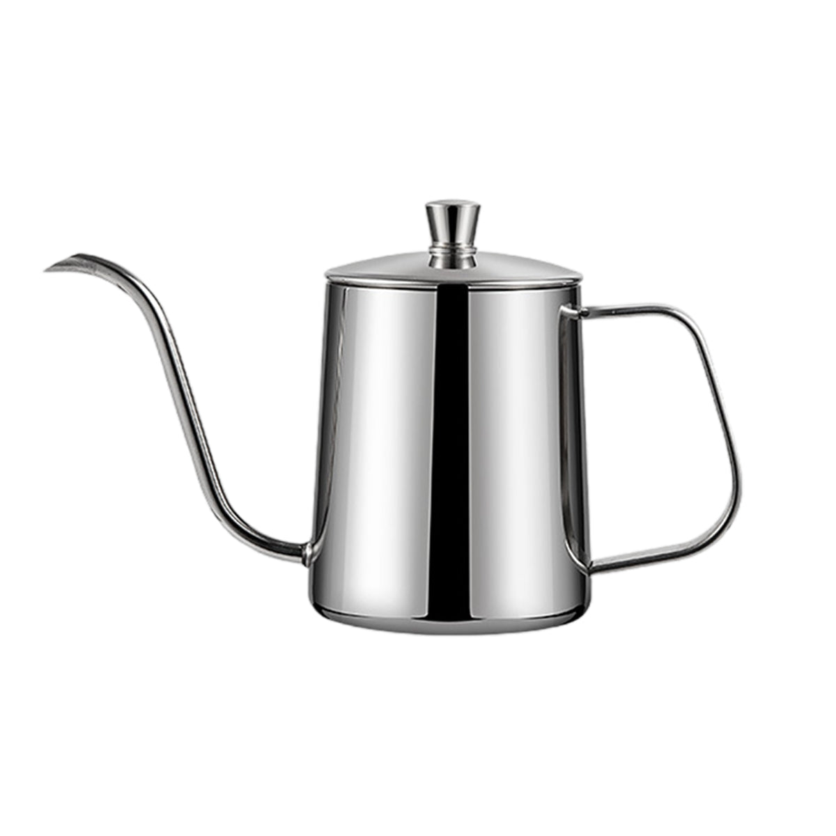 Premium Silver Stainless Steel Gooseneck Hand Drip Coffee Pot Pour Over Kettle