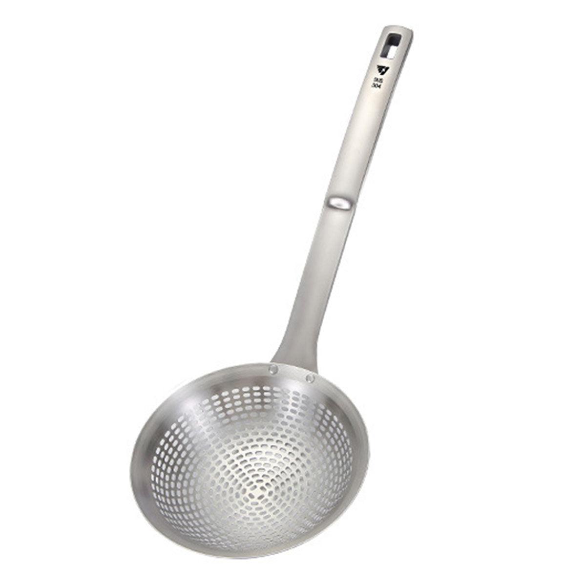 304 Stainless Steel Colander 5.5 Inch with Long Anti-Scald Handle & Thick Mesh - SuperSaverAU - view 2