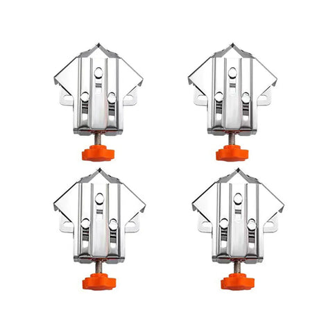 Premium 90° Right Angle Clamp Set – Closed Style 4 Pack