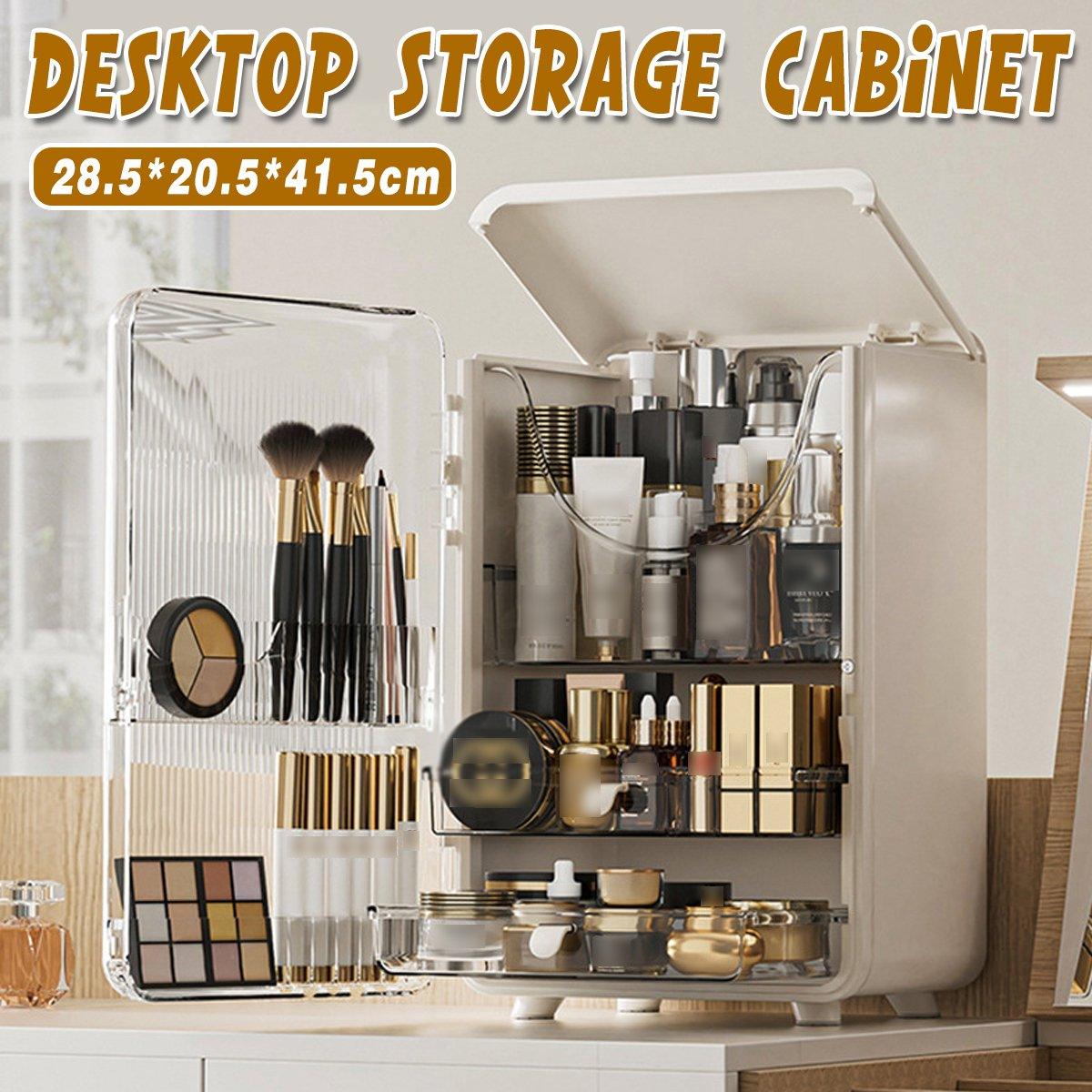 Premium Large Capacity Makeup Organiser with Magnetic Lid