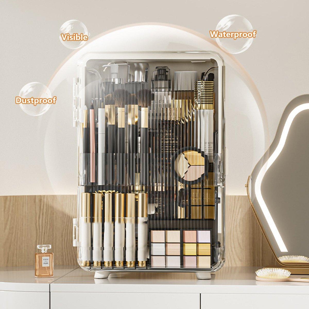 Premium Large Capacity Makeup Organiser with Magnetic Lid