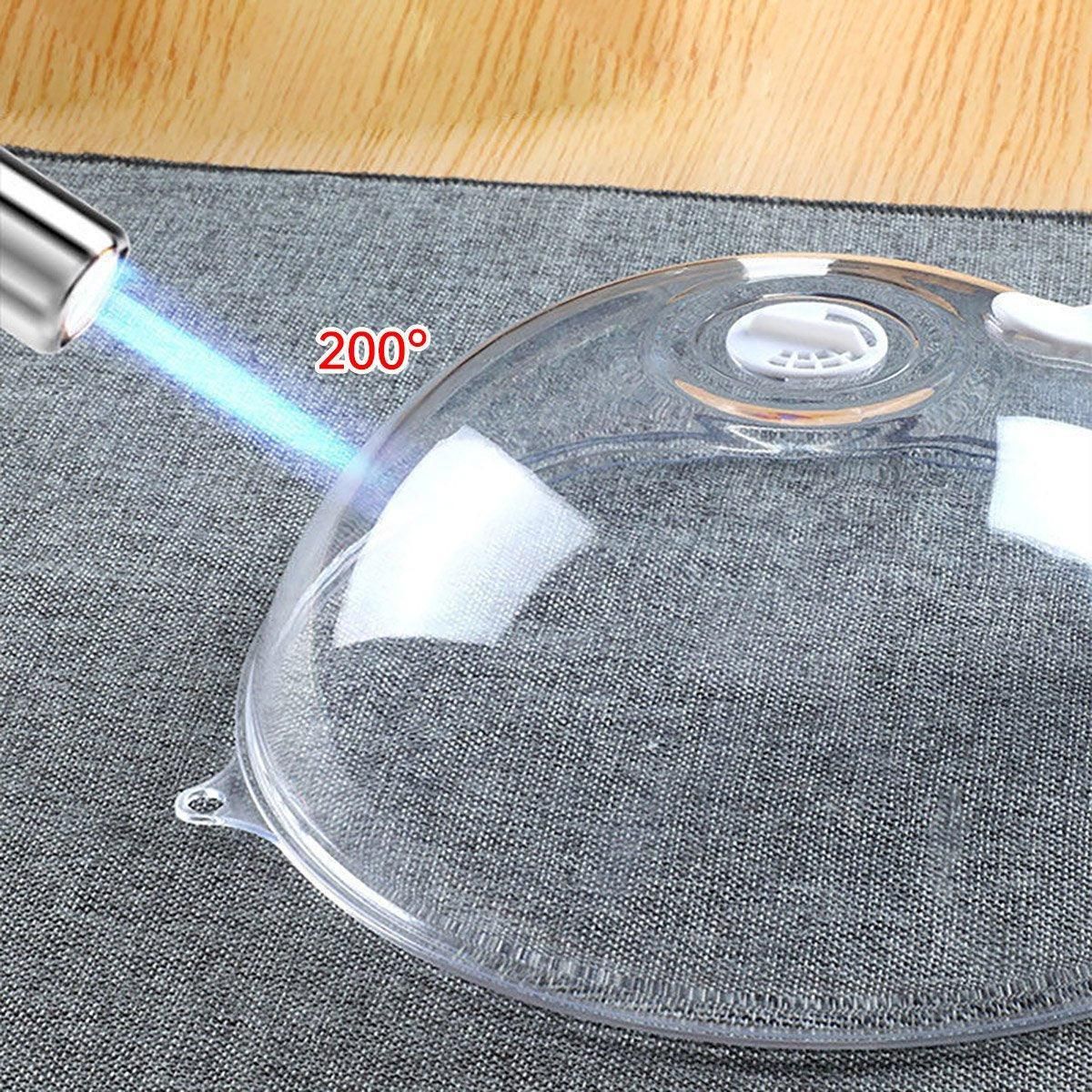 Premium Microwave Splash Proof Cover – Transparent 26cm