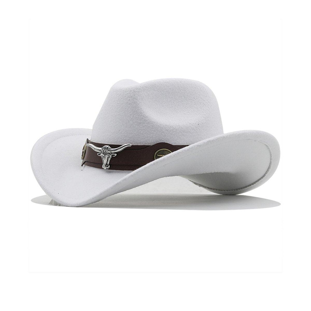 Rose Red Vintage Wool Felt Cowboy Hat for Men - Adjustable & Comfortable - SuperSaverAU - view 8