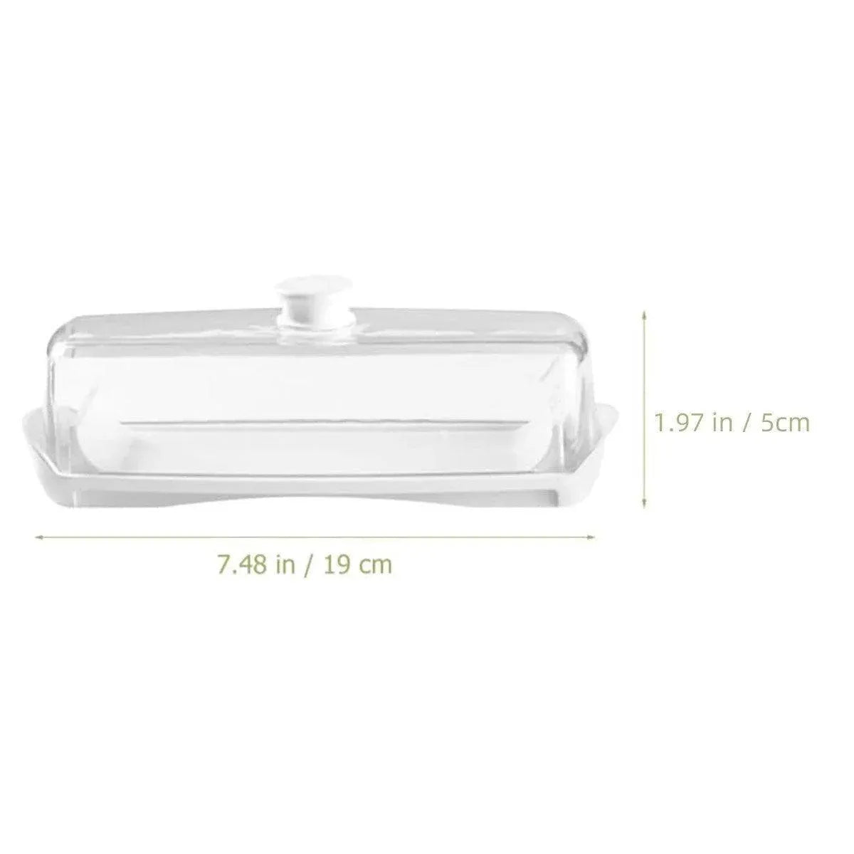 Premium Butter & Cheese Storage Box – Transparent Lid