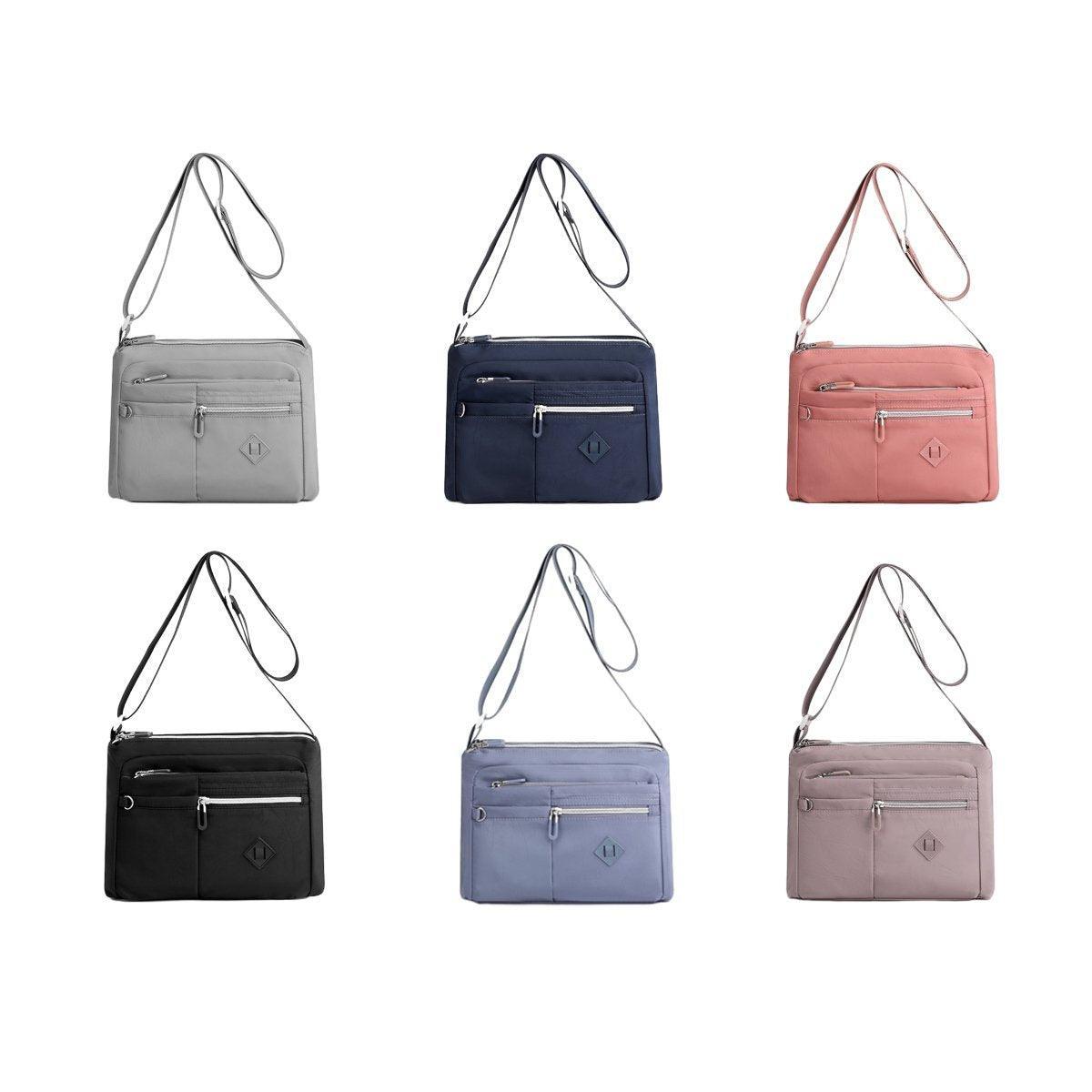 Premium Purple Ladies Large Capacity Waterproof Crossbody Bag