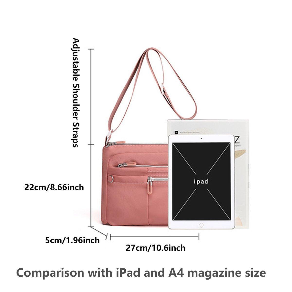 Premium Purple Ladies Large Capacity Waterproof Crossbody Bag