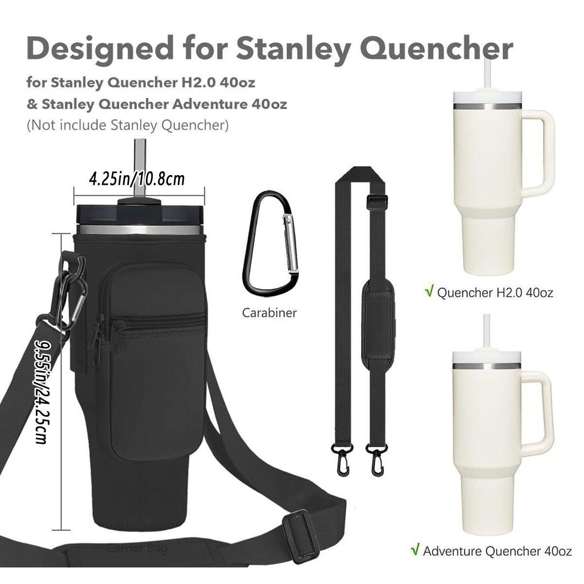 Premium Beige Neoprene Cup Sleeve Travel Bag for 40oz Tumbler