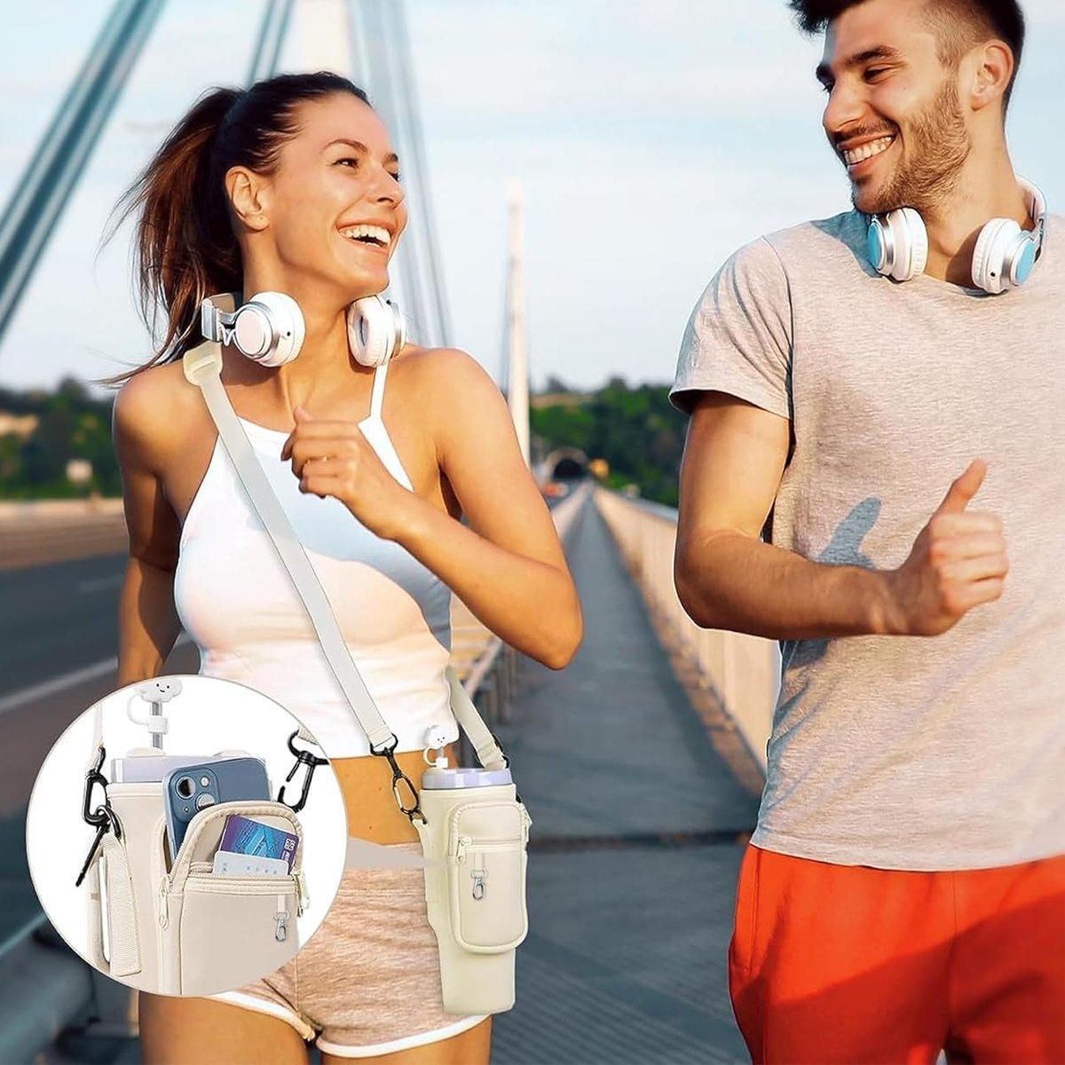 Premium White Neoprene Cup Sleeve Travel Bag for 40oz Tumbler