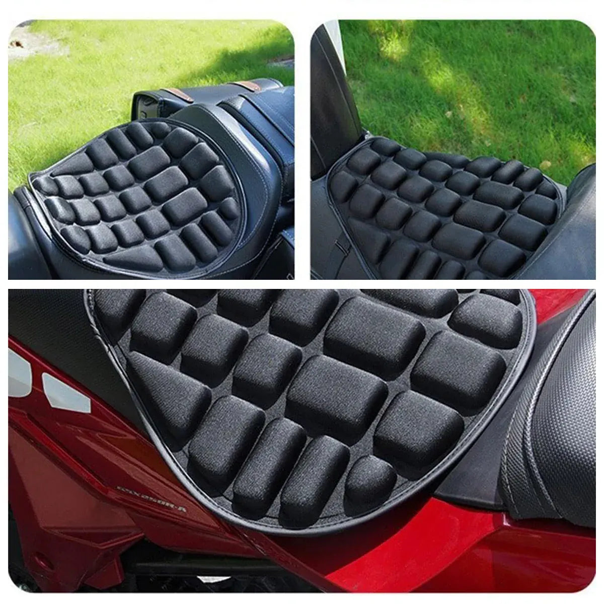Premium Waterproof Lycra Motorcycle Seat Cushion Cover