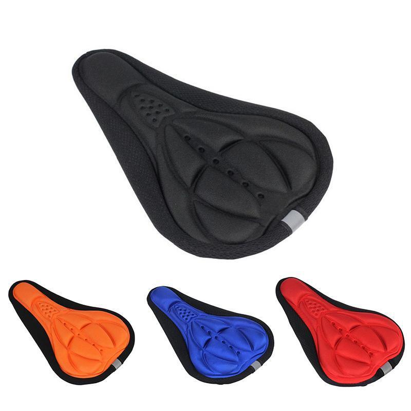 Premium Thick Silicone Bike Seat Cover with 3D Memory Foam & Drawstring - 4 Colours