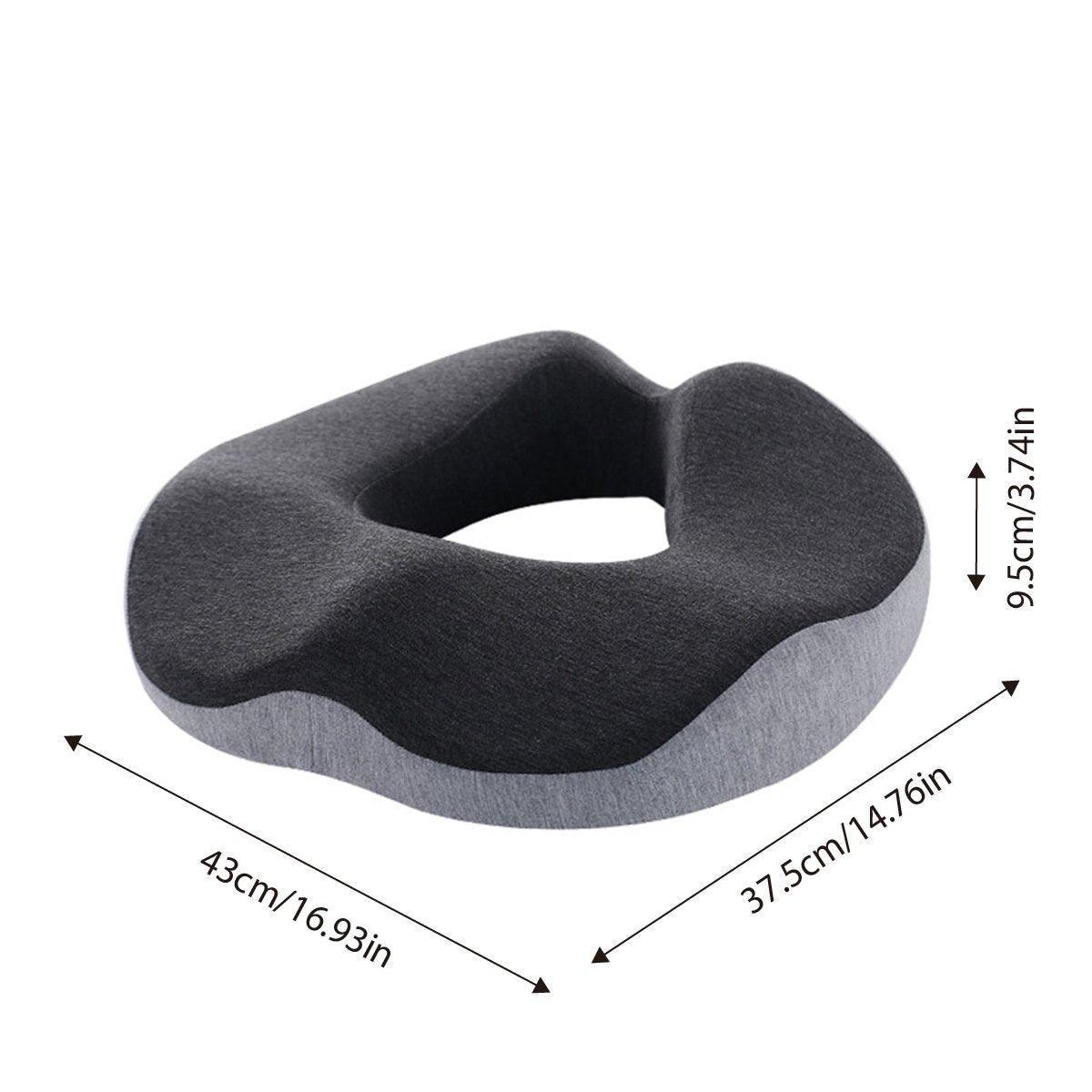 Memory Foam Seat Cushion 43cm x 37.5cm x 9.5cm - Breathable, Ergonomic Design - SuperSaverAU - view 2