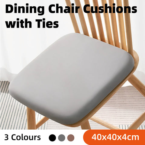 Premium Memory Foam Seat Cushion – Grey 40 x 40cm with Washable Cover