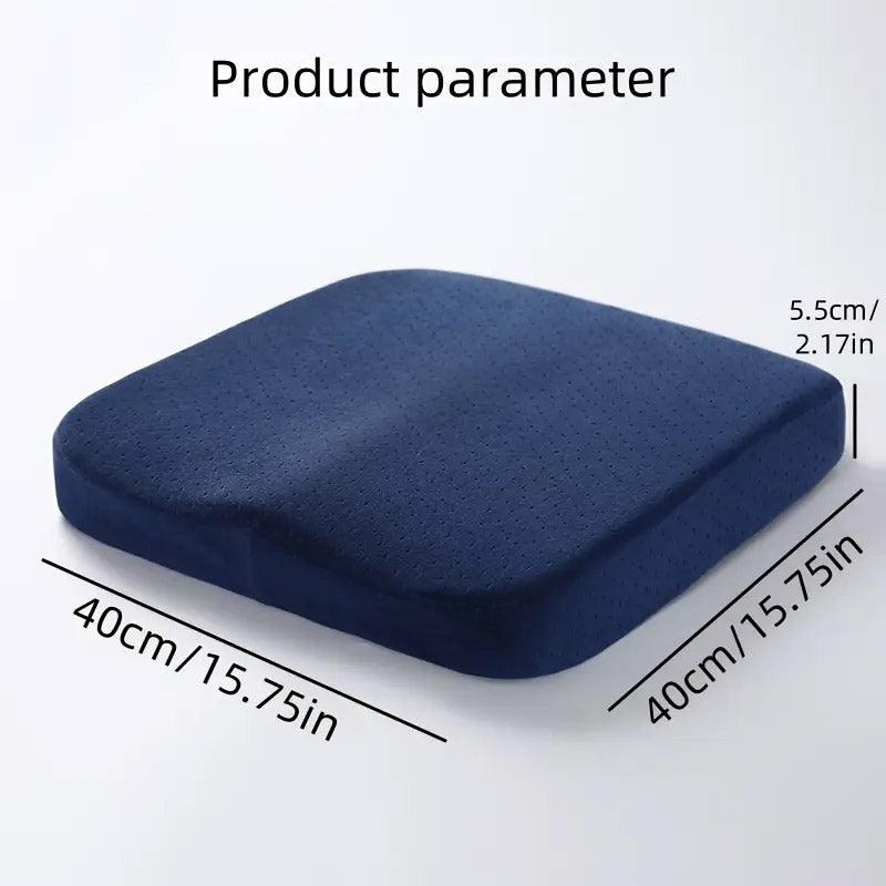 Premium Square Memory Foam Seat Cushion for Car and Office