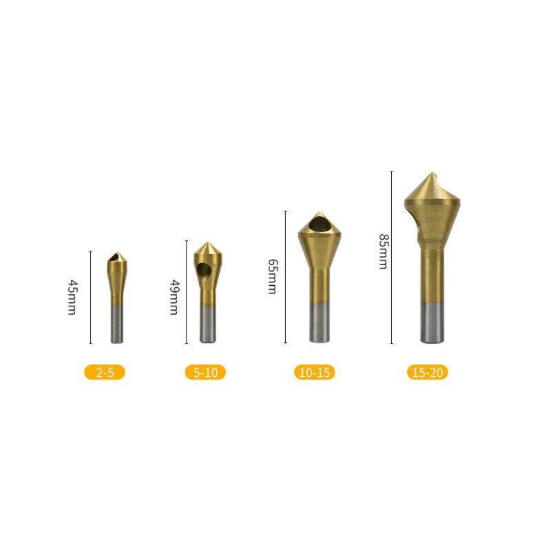 4-Piece HSS Countersink & Chamfer Drill Bit Set - SuperSaverAU - view 4