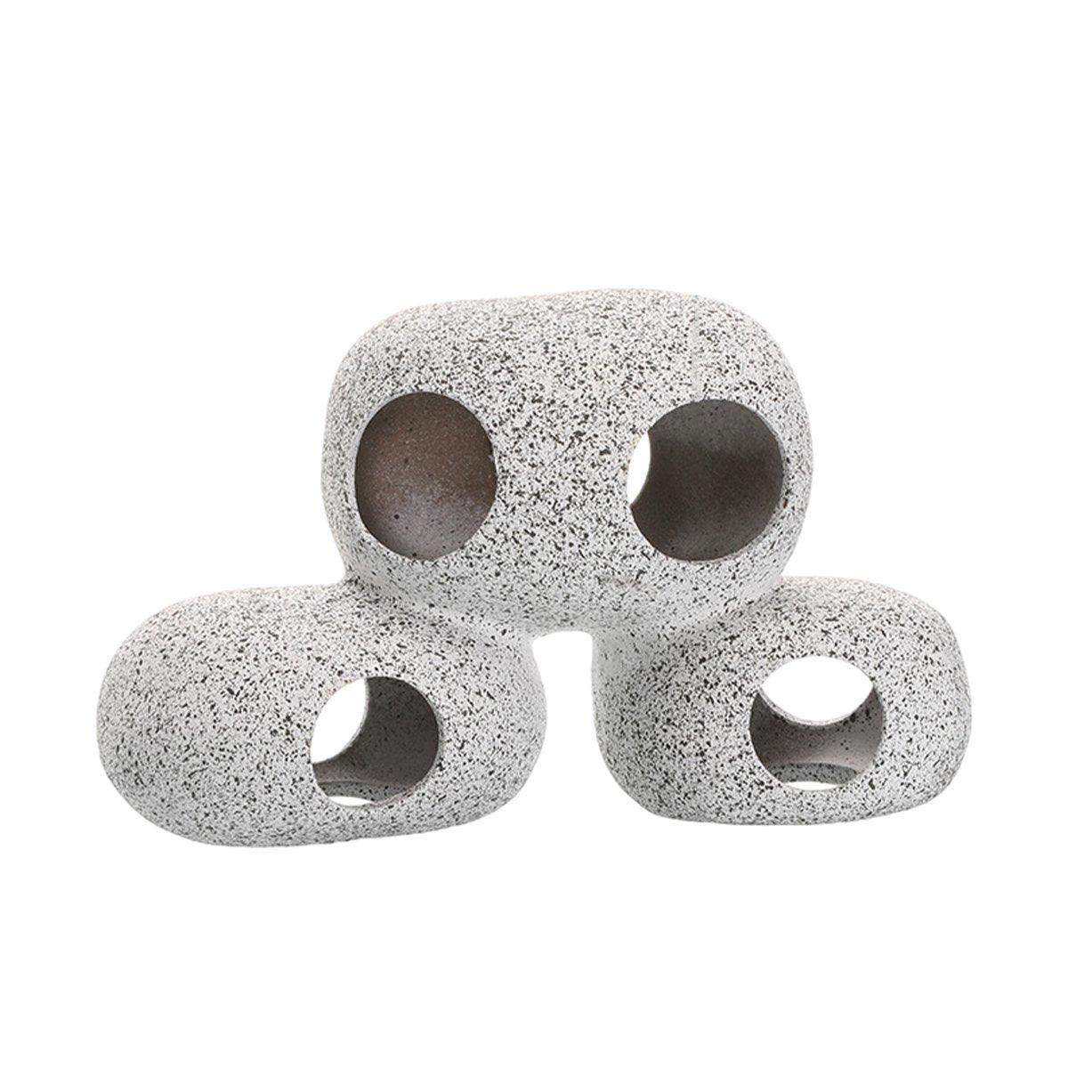 Premium Ten Hole Clay Aquarium Cave for Shrimp & Cichlids
