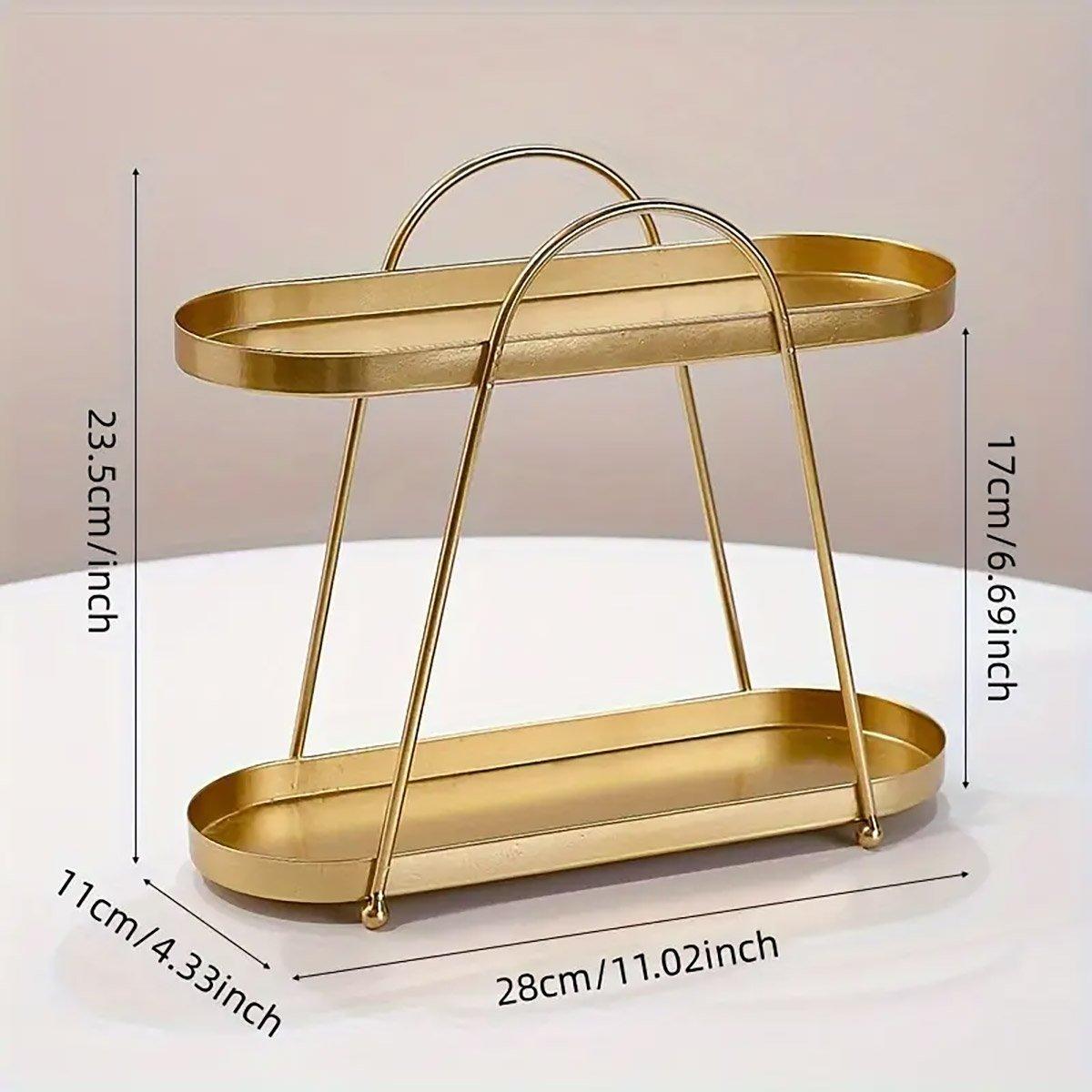 Jewelry Rack Organizer Stand Cosmetic Display Desktop Storage Holder for Home - Black - SuperSaverAU - view 2