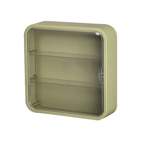 Premium Green Wall Mounted Acrylic Figure Display Case Dustproof 30x30x8cm