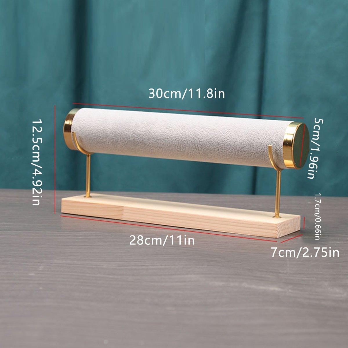 Premium Green Wooden Bracelet and Watch Display Stand