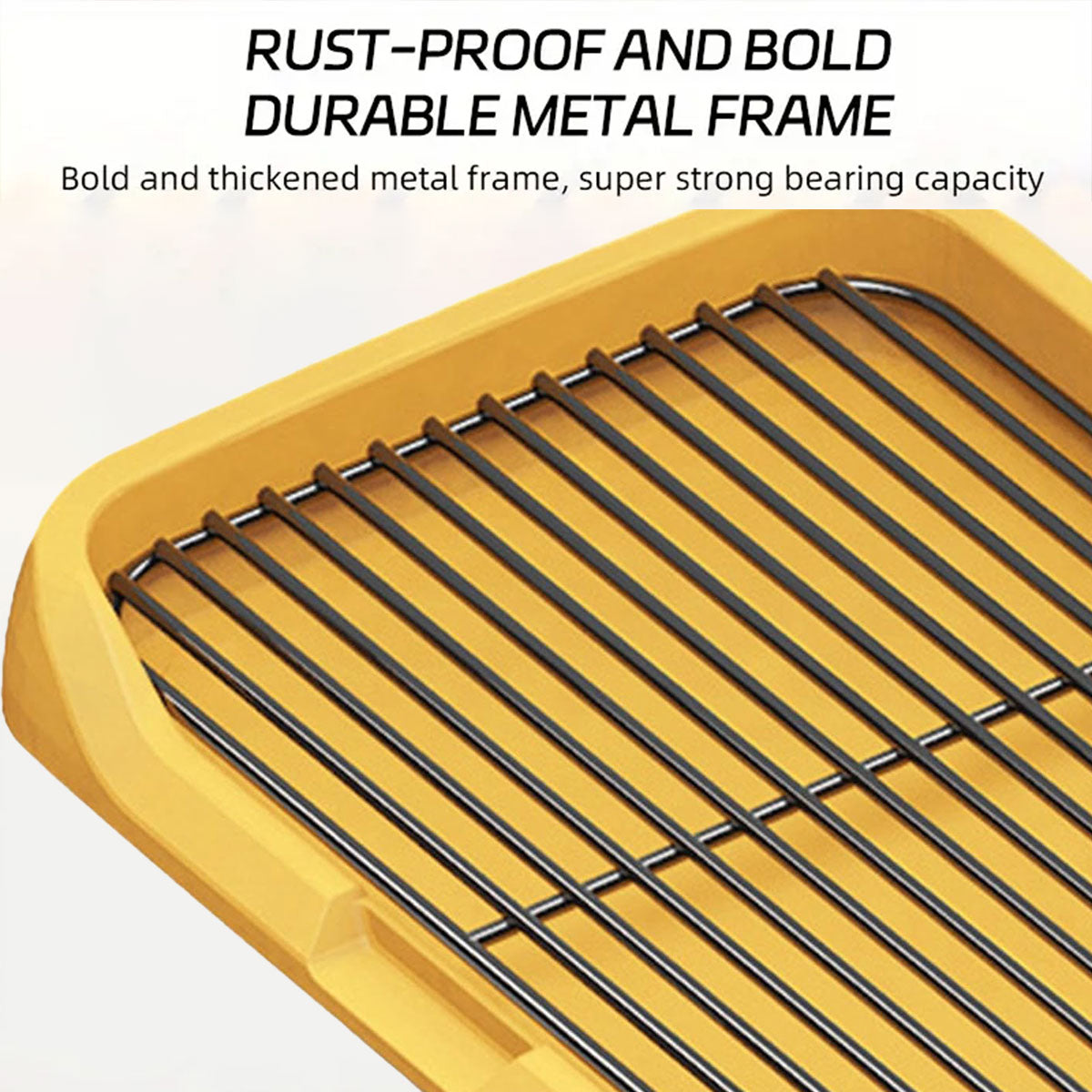 Premium Yellow Indoor Dog Potty Training Tray - 45 x 34cm