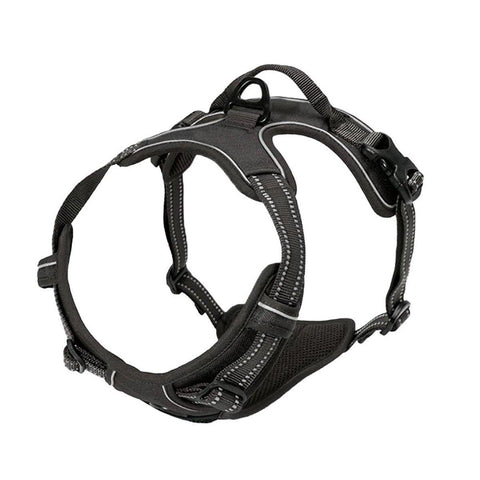 Premium Adjustable No-Pull Dog Harness with Reflective Strips - Black S