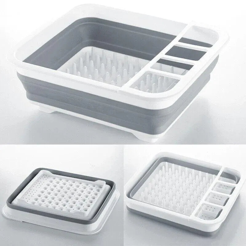 Premium Home Master 10L Collapsible Dish Drainer 34x28.5cm Camping Caravan